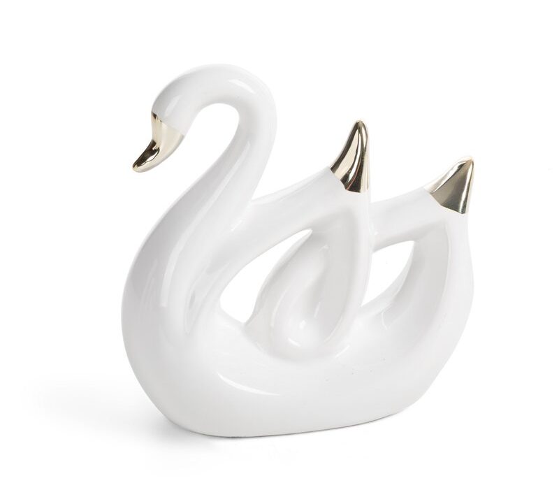Figurka ceramiczna Alina biała 14 X 6 X 14 cm – idealna na półkę