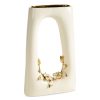 Wazon ceramiczny ROSI (03) kremowy 19 X 9 X 39 CM – na suszone kwiaty