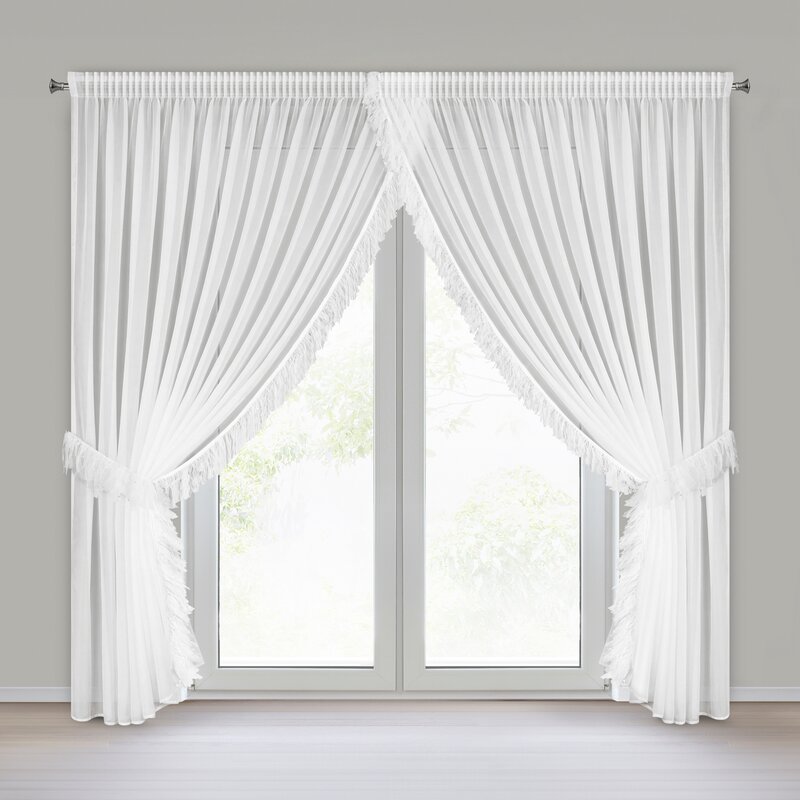 Firana gotowa Arabella 1 biała 400 X 250 CM – lekka i zwiewna
