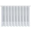 Firana gotowa Arabella 3 biała 400 X 160 CM – z ozdobną obszywką