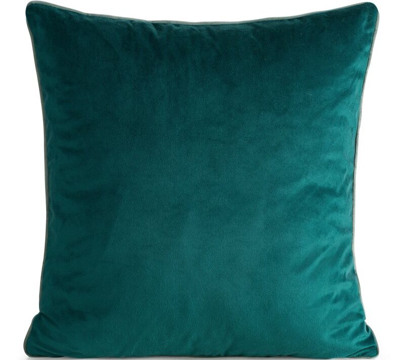Poszewka dekoracyjna Gaja 2 ciemnoturkusowa 60 X 60 cm – aksamitna w dotyku