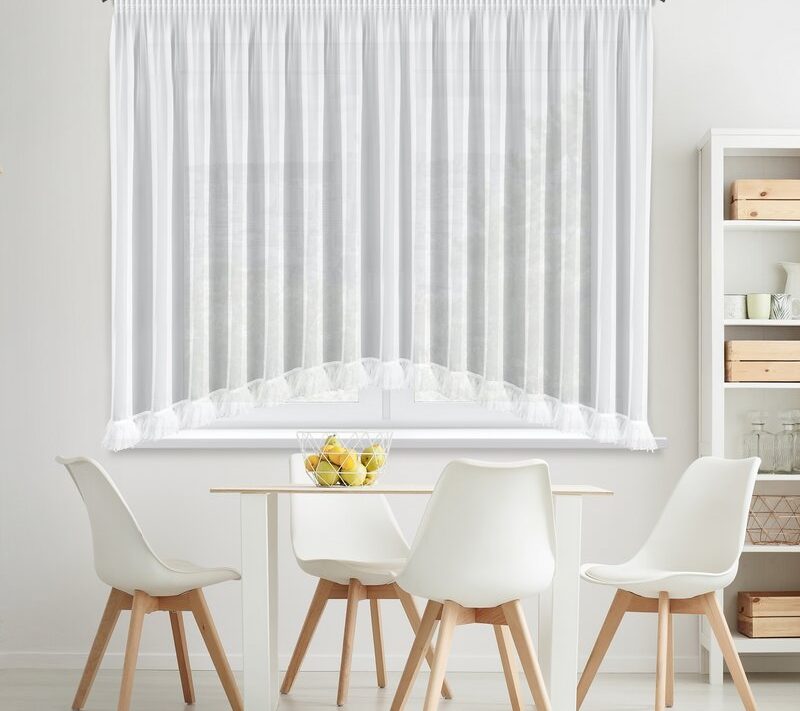 Firana gotowa Arabella 1 biała 400 X 160 cm – pięknie rozprasza światło