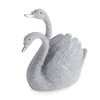 Figurka ceramiczna Eldo srebrna 23 X 14 X 7 cm – intrygujący akcent do wnętrza