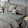 Prześcieradło z gumką jersey D91 szałwiowy 180 X 200 X 30 CM – miękkie i elastyczne