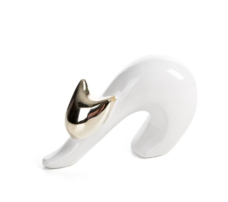 Figurka ceramiczna Alina biała 20 X 7 X 13 cm – elegancki kształt