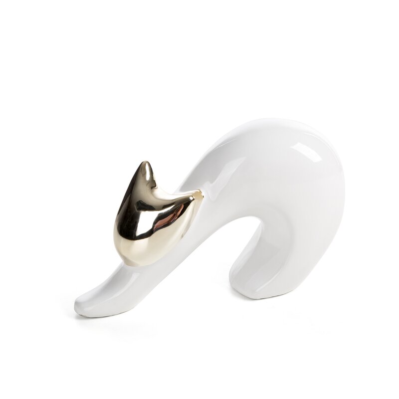 Figurka ceramiczna Alina biała 20 X 7 X 13 cm – elegancki kształt