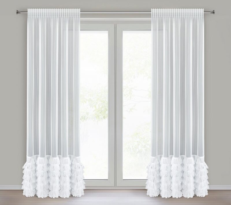 Firana gotowa ARABELLA 6 biała 140 X 270 cm – subtelnie rozprasza światło