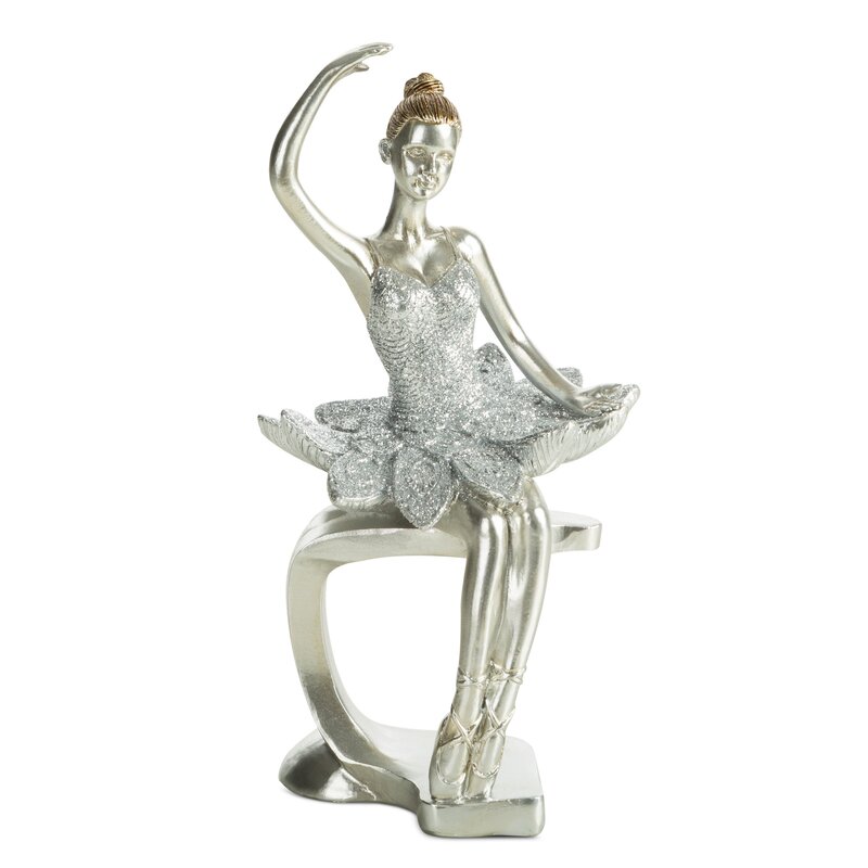 FIGURKA DEKORACYJNA DELA (05) 10 X 11 X 20 CM SREBRNY