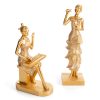 Figurka ceramiczna Doli złota 9 X 8 X 31 cm – rozświetla wnętrze