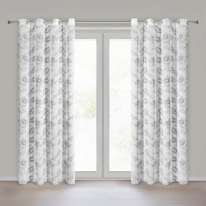 ZASŁONA GOTOWA RAMI 140 X 250 CM SREBRNY