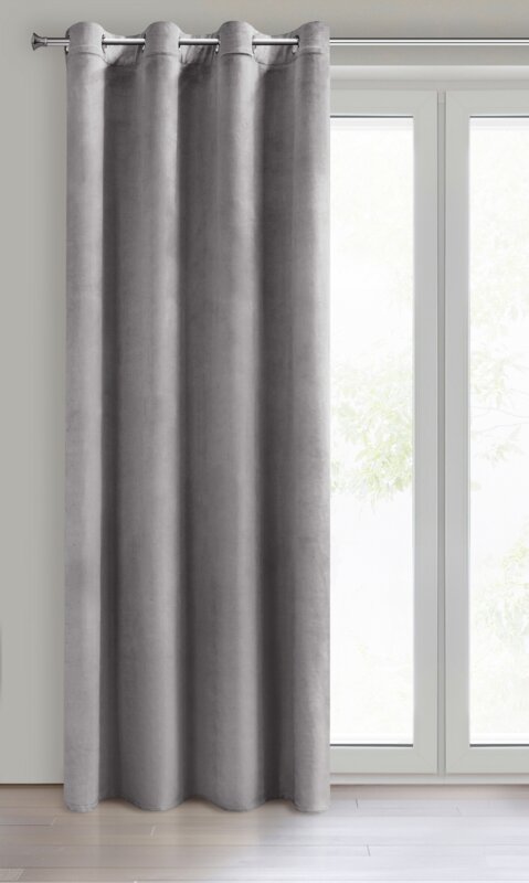 ZASŁONA GOTOWA D91 NAMI 135 X 250 CM SREBRNY