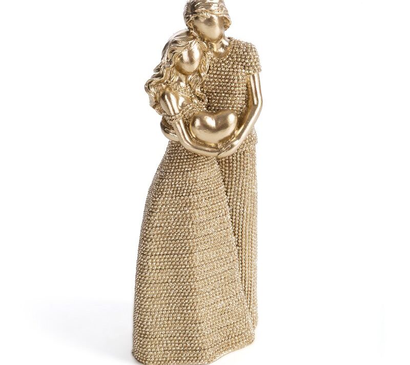 Figurka ceramiczna Eldo szampańska 9 X 6 X 21 cm – do salonu i sypialni