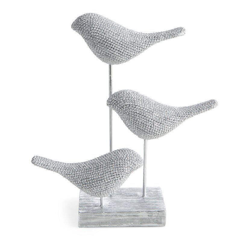 FIGURKA DEKORACYJNA ELDO 18 X 7 X 20 CM SREBRNY