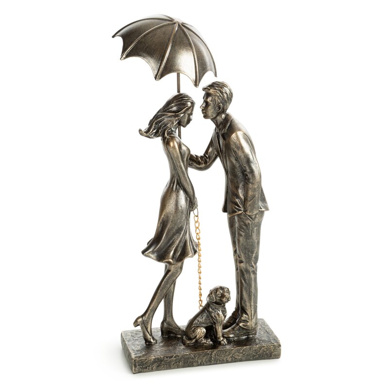 FIGURKA DEKORACYJNA ROMA 15 X 10 X 32 CM ZŁOTY