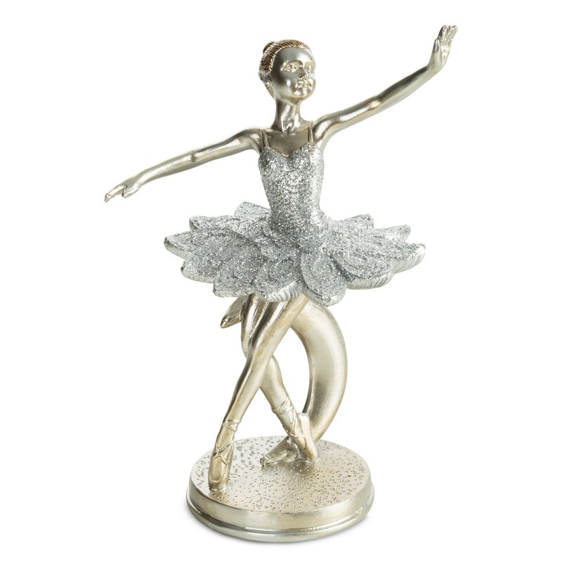 FIGURKA DEKORACYJNA DELA (04) 12 X 9 X 17 CM SREBRNY