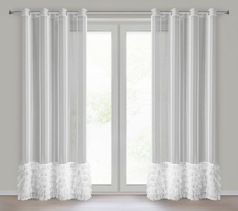 Firana gotowa Arabella 6 biała 140 X 250 cm – rozjaśnia wnętrze