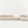 Narożna Sofa Tapicerowana Modułowa Arand Line SL+P+S+SZP - Nowoczesny Narożnik Pikowany z Szezlongiem
