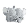 Figurka ceramiczna ELDO srebrna 8 X 5 X 21 CM – wyrazisty akcent