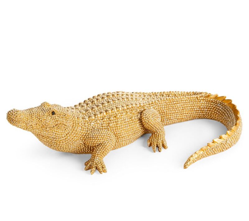 Figurka ceramiczna ELDO złota 21 X 14 X 7 CM – na komodę i półkę