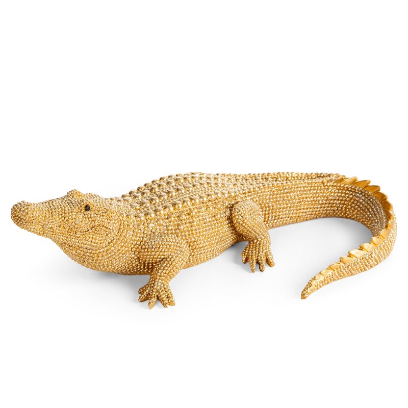 Figurka ceramiczna ELDO złota 21 X 14 X 7 CM – na komodę i półkę