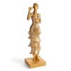 Figurka ceramiczna Doli srebrna 9 X 8 X 31 cm – dodaje blasku wnętrzu