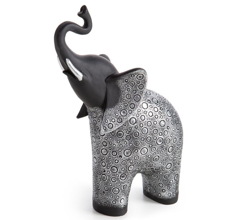 Figurka ceramiczna Travis stalowa 16 X 8 X 24 CM – symbol szczęścia