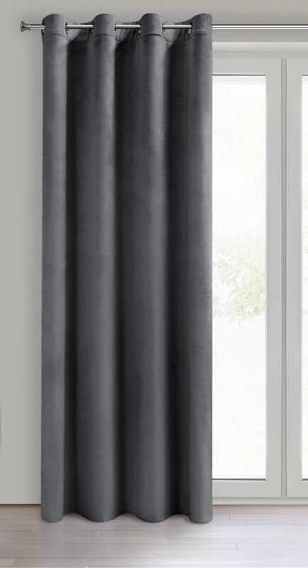 ZASŁONA GOTOWA D91 NAMI 135 X 250 CM GRAFITOWY