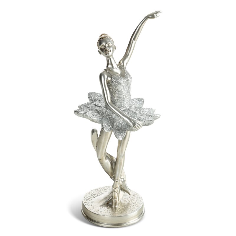 FIGURKA DEKORACYJNA DELA (07) 12 X 10 X 25 CM SREBRNY