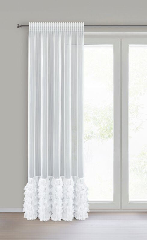 Firana gotowa ARABELLA 6 biała 140 X 270 cm – subtelnie rozprasza światło