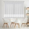 Firana gotowa Arabella 3 biała 400 X 160 CM – z ozdobną obszywką