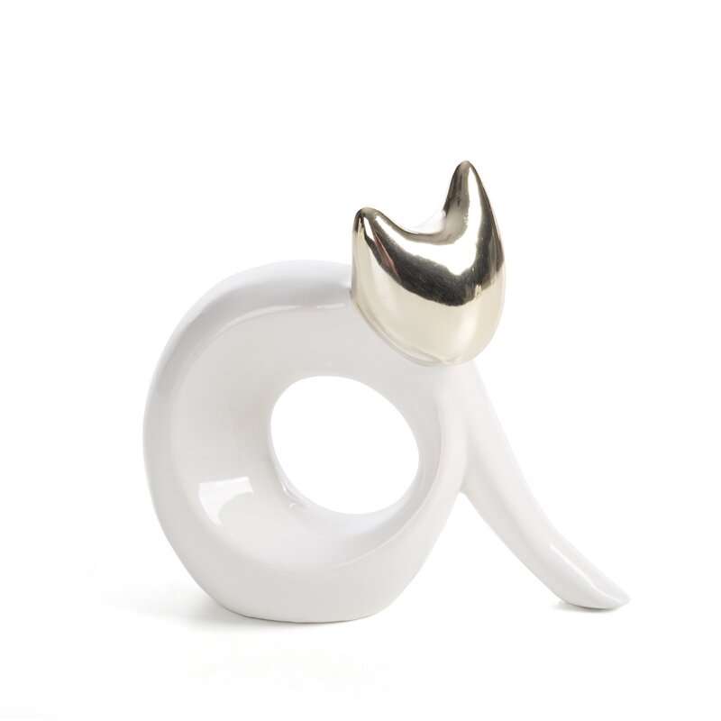 Figurka ceramiczna Alina biała 16 X 6 X 15 CM – na komodę i biurko