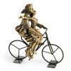 Figurka ceramiczna Velo złota 16 X 7 X 17 cm – romantyczna ozdoba wnętrza