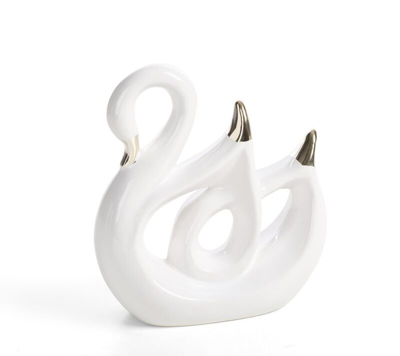Figurka ceramiczna Alina biała 17 X 7 X 19 CM – nowoczesna dekoracja