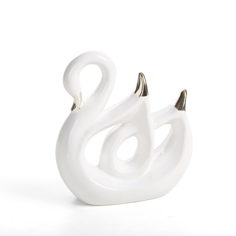 Figurka ceramiczna Alina biała 17 X 7 X 19 CM – nowoczesna dekoracja