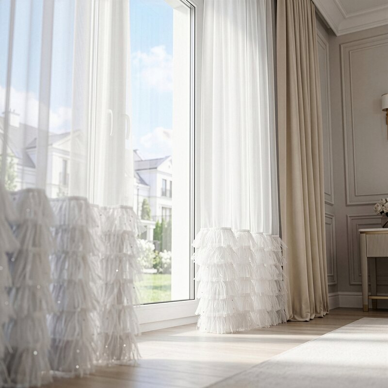 Firana gotowa ARABELLA 6 biała 140 X 270 cm – subtelnie rozprasza światło