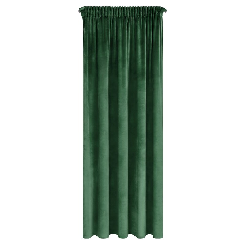 ZASŁONA GOTOWA D91 NAMI NA TAŚMIE 135 X 270 CM BUTELKOWY ZIELONY