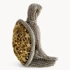 Figurka ceramiczna Eldo srebrna 10 X 6 X 10 CM – do salonu i biura