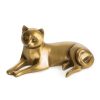 Figurka ceramiczna Travis złota 17 X 8 X 17 CM – z bąbelkową fakturą