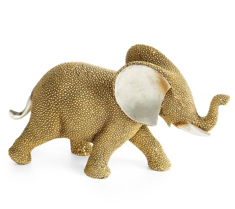 Figurka ceramiczna Lukas złota 23 X 7 X 13 CM – do domu i biura