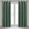 Zasłona gotowa D91 NAMI ciemnomiętowa 135 X 250 CM – welwetowa, miękka tkanina