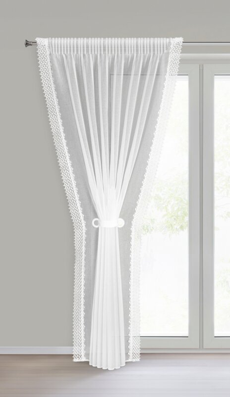 Firana gotowa Hestia 2 biała 200 X 250 CM – rozświetla wnętrze
