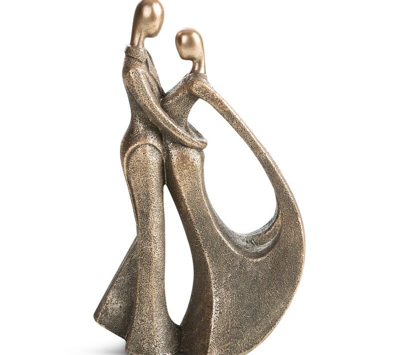 Figurka ceramiczna Irma stalowa 16 X 9 X 26 CM – wnosi symbolikę i harmonię