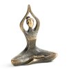 Figurka ceramiczna sowa Eldo szampańska 8 X 6 X 11 cm – na półkę i komodę