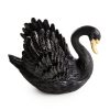 Figurka ceramiczna Devin srebrna 15 X 8 X 21 cm – z subtelnym blaskiem