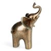 Figurka dekoracyjna TADEO (01) srebrna 17 X 8 X 17 CM – brokatowy słoń