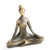 Figurka anioła morskiego ELDO srebrna 20 X 7 X 23 cm – do salonu i sypialni