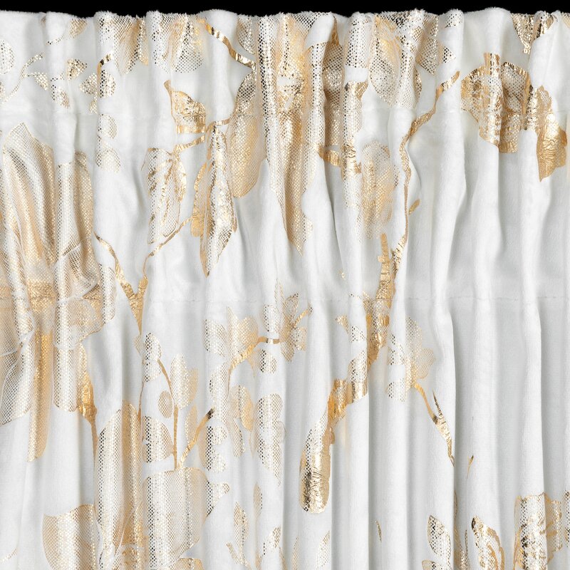 Zasłona gotowa Celia biała 140 X 270 CM – welwetowa z delikatnym blaskiem