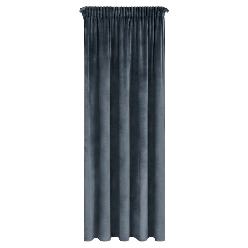 ZASŁONA GOTOWA D91 NAMI NA TAŚMIE 135 X 270 CM CIEMNONIEBIESKI