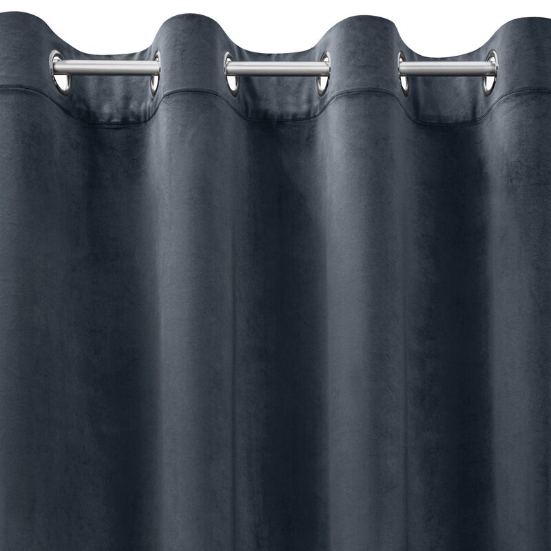 ZASŁONA GOTOWA D91 NAMI 135 X 250 CM CIEMNONIEBIESKI
