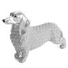 Figurka ceramiczna Senti srebrna 11 X 11 X 13 CM – do nowoczesnych wnętrz